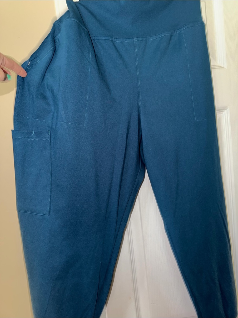 Cherokee Teal High-Waist Utility Joggers